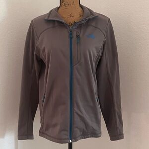 Men’s The North Face Size Small Gray & Blue Zip Up Jacket